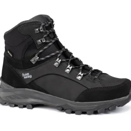 H.A.D. Hanwag Banks Gtx Hiking Shoes – Black/Asphalt Discount