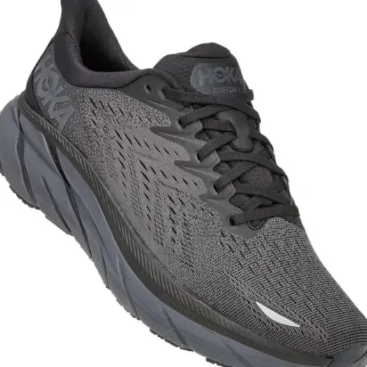 H.A.D. Hoka Clifton 8 Running Shoes – Black / Black Discount