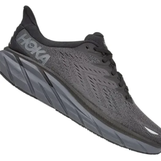 H.A.D. Hoka Clifton 8 Running Shoes – Black / Black Discount