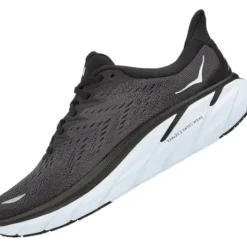 H.A.D. Hoka Clifton 8 Running Shoes – Black / White Sale