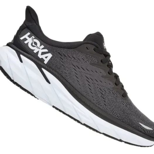 H.A.D. Hoka Clifton 8 Wide Women'S Running Shoes – Black / White Discount