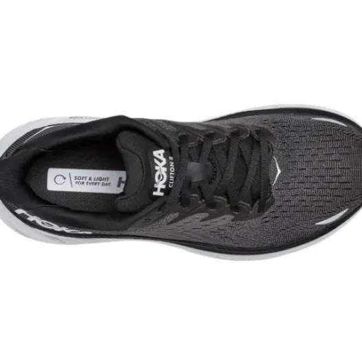 H.A.D. Hoka Clifton 8 Wide Women'S Running Shoes – Black / White Discount
