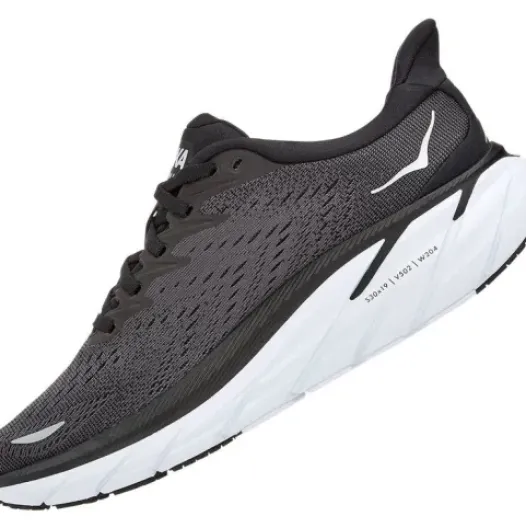 H.A.D. Hoka Clifton 8 Wide Women'S Running Shoes – Black / White Discount