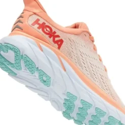 H.A.D. Hoka Clifton 8 Women'S Running Shoes – Cantaloupe / Silver Peony Sale