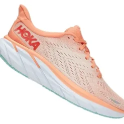 H.A.D. Hoka Clifton 8 Women'S Running Shoes – Cantaloupe / Silver Peony Sale