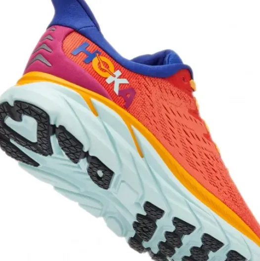 H.A.D. Hoka Clifton 8 Women'S Running Shoes – Fiesta / Bluing Sale