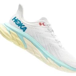 H.A.D. Hoka One One Clifton Edge Women'S Running Shoes – Blanc De Blanc / Blue Tint Discount