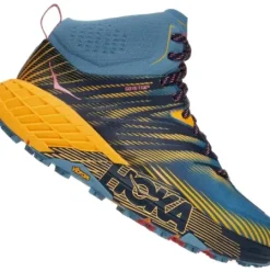 H.A.D. Hoka Speedgoat Mid 2 Gore-Tex Women'S Running Shoes – Provincial Blue / Saffron Sale